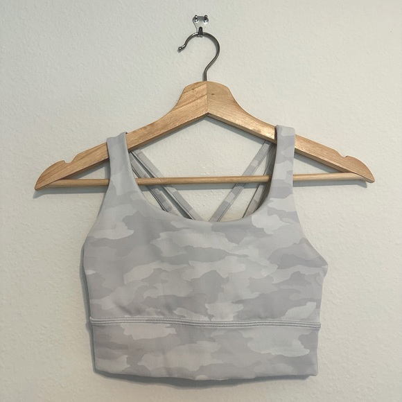 lululemon athletica Other - lululemon Energy Longline Bra Heritage Camo 2.0 Jacquard Alpine White Starlight